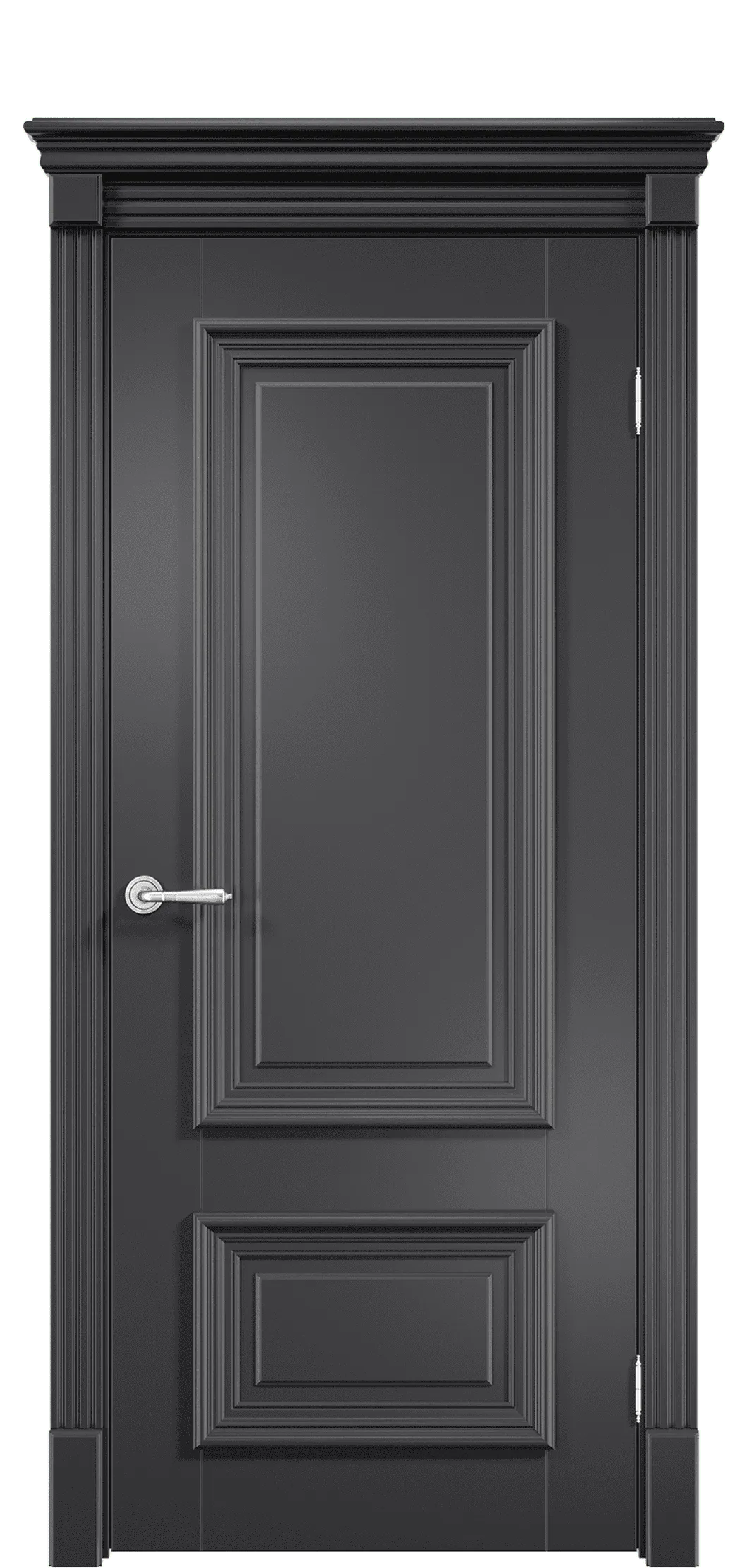 Межкомнатная дверь Брешиа Z ДГ-01 глухая распашная дверь черная ral ...